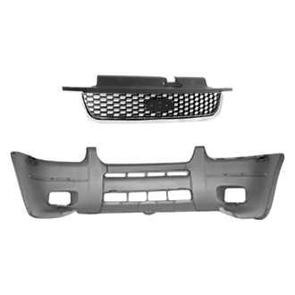 Replace® - 2-Piece (Front Bumper Cover, Grille) (Standard Line)