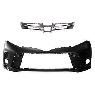 Replace® - 2-Piece (Front Bumper Cover, Grille) (Standard Line)