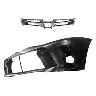 Replace® - 2-Piece (Front Bumper Cover, Grille) (Standard Line)