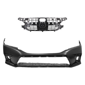 Replace® - 2-Piece (Front Bumper Cover, Grille) (CAPA Certified)
