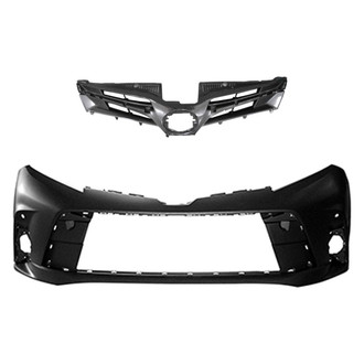 Replace® - 2-Piece (Front Bumper Cover, Grille) (Standard Line)