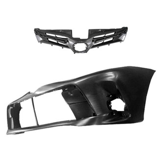 Replace® - 2-Piece (Front Bumper Cover, Grille) (Standard Line)