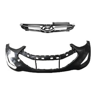 Replace® - 2-Piece (Front Bumper Cover, Grille)