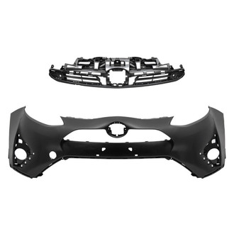 Replace® - 2-Piece (Front Bumper Cover, Grille) (Standard Line)