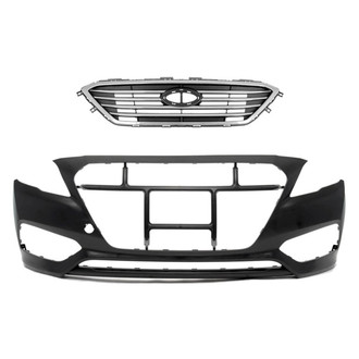 Replace® - 2-Piece (Front Bumper Cover, Grille)