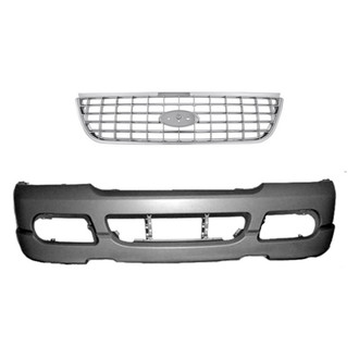 Replace® - 2-Piece (Front Bumper Cover, Grille) (Standard Line)