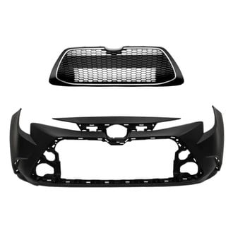 Replace® - 2-Piece (Front Bumper Cover, Grille) (Standard Line)