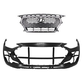 Replace® - 2-Piece (Front Bumper Cover, Grille)