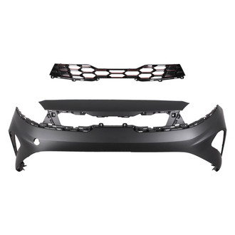 Replace® - 2-Piece (Front Bumper Cover, Grille) (CAPA Certified)