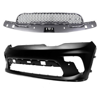 Replace® - 2-Piece (Front Bumper Cover, Grille) (CAPA Certified)
