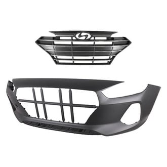 Replace® - 2-Piece (Front Bumper Cover, Grille) (CAPA Certified)