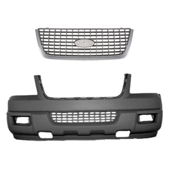 Replace® - 2-Piece (Front Bumper Cover, Grille) (Standard Line)