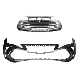 Replace® - 2-Piece (Front Bumper Cover, Grille) (Standard Line)