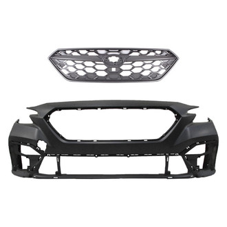 Replace® - 2-Piece (Front Bumper Cover, Grille) (CAPA Certified)