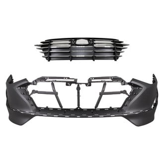 Replace® - 2-Piece (Front Bumper Cover, Grille) (CAPA Certified)