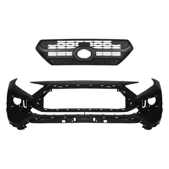 Replace® - 2-Piece (Front Bumper Cover, Grille) (Standard Line)