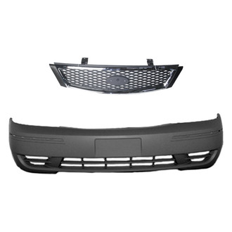 Replace® - 2-Piece (Front Bumper Cover, Grille) (Standard Line)