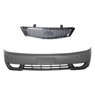 Replace® - 2-Piece (Front Bumper Cover, Grille) (Standard Line)