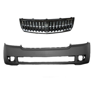 Replace® - 2-Piece (Front Bumper Cover, Grille) (Standard Line)