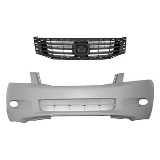 Replace® - 2-Piece (Front Bumper Cover, Grille) (Standard Line)