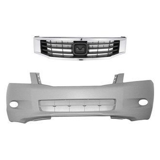 Replace® - 2-Piece (Front Bumper Cover, Grille) (Standard Line)