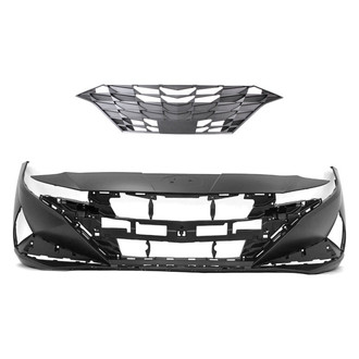 Replace® - 2-Piece (Front Bumper Cover, Grille) (CAPA Certified)
