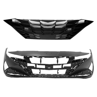 Replace® - 2-Piece (Front Bumper Cover, Grille) (CAPA Certified)