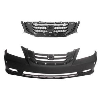Replace® - 2-Piece (Front Bumper Cover, Grille) (Standard Line)