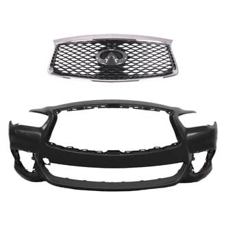 Replace® - 2-Piece (Front Bumper Cover, Grille)