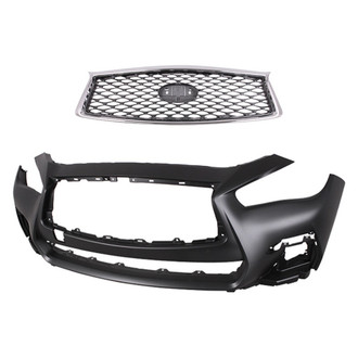 Replace® - 2-Piece (Front Bumper Cover, Grille)