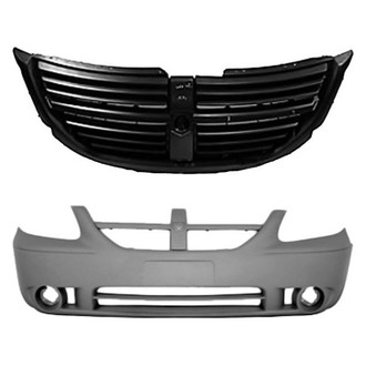 Replace® - 2-Piece (Front Bumper Cover, Grille) (Platinum Plus)