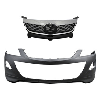 Replace® BNDL-232777 - 2-Piece (Front Bumper Cover, Grille) (Standard Line)