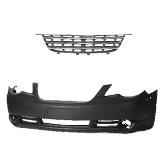 Replace® - 2-Piece (Front Bumper Cover, Grille) (Platinum Plus)
