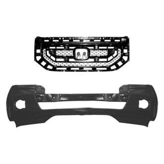 Replace® - 2-Piece (Front Bumper Cover, Grille) (Standard Line)