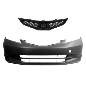 Replace® - 2-Piece (Front Bumper Cover, Grille) (Standard Line)