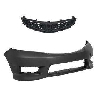 Replace® - 2-Piece (Front Bumper Cover, Grille) (Standard Line)
