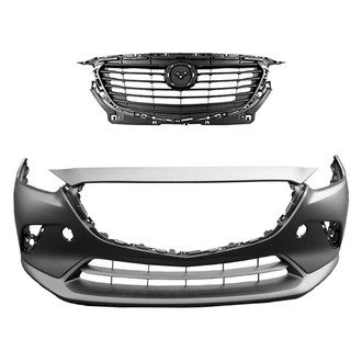 Replace® - 2-Piece (Front Bumper Cover, Grille) (Standard Line)