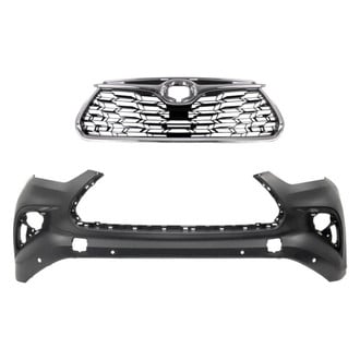 Replace® - 2-Piece (Front Bumper Cover, Grille) (Standard Line)