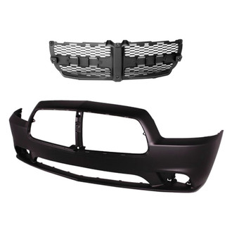 Replace® - 2-Piece (Front Bumper Cover, Grille) (Platinum Plus)