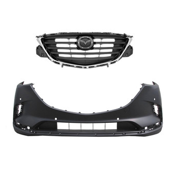 Replace® - 2-Piece (Front Bumper Cover, Grille) (Standard Line)