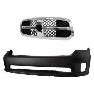 Replace® - 2-Piece (Front Bumper Cover, Grille) (Platinum Plus)