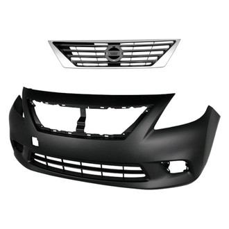 Replace® - 2-Piece (Front Bumper Cover, Grille) (Platinum Plus)