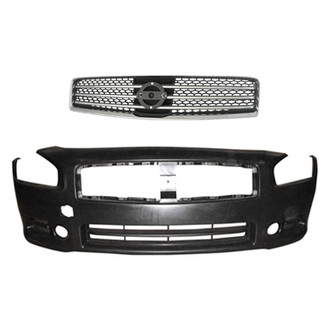 Replace® - 2-Piece (Front Bumper Cover, Grille) (Platinum Plus)
