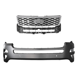 Replace® - 2-Piece (Front Bumper Cover, Grille) (Standard Line)