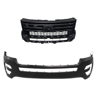 Replace® - 2-Piece (Front Bumper Cover, Grille) (Standard Line)