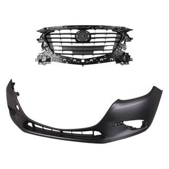 Replace® - 2-Piece (Front Bumper Cover, Grille) (Standard Line)