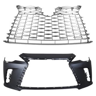 Replace® - 2-Piece (Front Bumper Cover, Grille) (CAPA Certified)