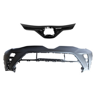 Replace® - 2-Piece (Front Bumper Cover, Grille) (Standard Line)