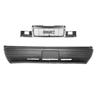 Replace® - 2-Piece (Front Bumper Cover, Grille) (Standard Line)