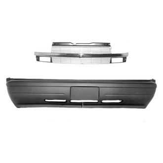 Replace® - 2-Piece (Front Bumper Cover, Grille) (Standard Line)